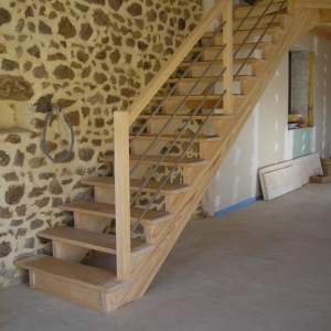 Escalier Bois - Menuiserie Pyrénées Orientales